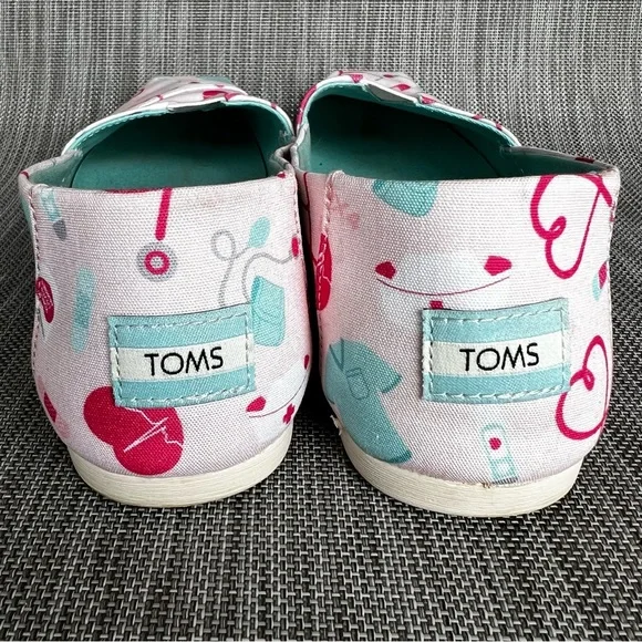 Toms Alpargata Nurse Appreciation Shoes Size W10 - Picture 7 of 9